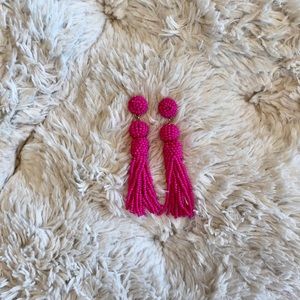 🔥Pink Bauble Bar beaded tassel earrings!🔥